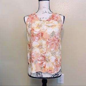 Vintage floral button down blouse